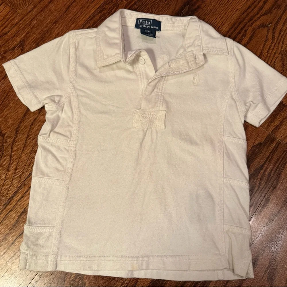 Vintage Ralph Lauren Kids White Polo Shirt